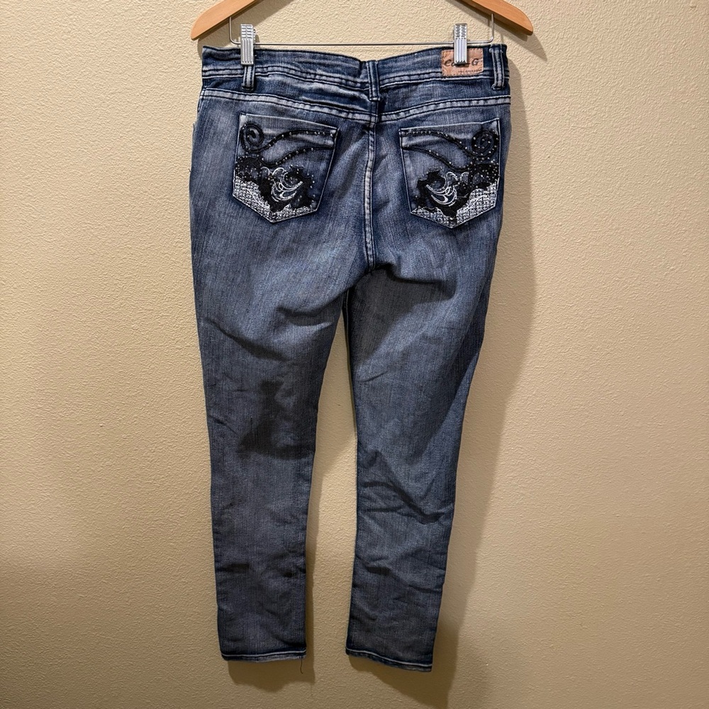 Women’s Size 11 Cool-G Dark Blue Stone Wash Skinny Jeans - Picture 8 of 12